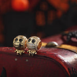 Sterling Silver Mummy Mischief Charms Bracelet Set With Enamel In 14K Gold Plated (Includes bracelet and all charms shown)