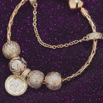 [??As @svetlana_rusan's Pick] Sterling Silver Autumn Impressions Charms Bracelet Set In 14K Gold Plated