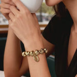 Parisian Pause Tarnish-resistant Silver Charms Bracelet Set In 14K Gold Plated (Includes bracelet and all charms shown)
