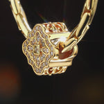 Exquisite Grace Tarnish-resistant Silver Charms In 14K Gold Plated