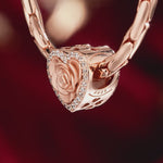 The Promise of Roses Tarnish-resistant Silver Charms In Rose Gold Plated