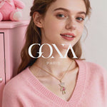 Forever Teddy Bear Pendant Rope Chain Necklace In White Gold Plated - Created With SWAROVSKI® Crystals