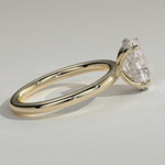 2ct IGI Certified Oval Lab-Grown Diamond Ring with Hidden Halo & Claw Setting Tarnish-resistant Silver In 14K Gold Plated (Includes IGI Certification from International Gemological Institute)