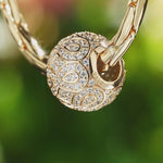Interwoven Tarnish-resistant Silver Charms In 14K Gold Plated