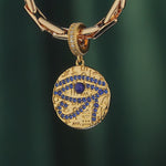 Azure Vision Tarnish-resistant Silver Dangle Charms In 14K Gold Plated