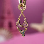 Vacation and Bikini Tarnish-resistant Silver Dangle Charms In 14K Gold Plated