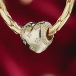 Simple Love Tarnish-resistant Silver Charms In 14K Gold Plated
