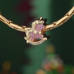 Unicorn Rocker Tarnish-resistant Silver Charms In 14K Gold Plated