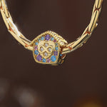 Cozy Cottage Multicolor Tarnish-resistant Silver Charms In 14K Gold Plated