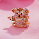 Koala Baby Tarnish-resistant Silver Charms In 14K Gold Plated