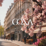 Sterling Silver Cherry Blossom Love Story Charms Bracelet Set In 14K Gold Plated (Includes bracelet and all charms shown)