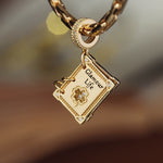 Catch the Luck Tarnish-resistant Silver Dangle Charms In 14K Gold Plated