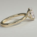LIMITED-TIME SALE $399.99 | 2ct Oval Lab-Grown Diamond Solitaire Ring with Claw Setting Tarnish-resistant Silver In 14K Gold Plated (Includes IGI Certification from International Gemological Institute）