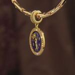 INTP MBTI Personality Tarnish-Resistant Silver Dangle Charm With Enamel In 14K Gold Plated
