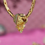Customizable Engraving Cloud Wonderland Tarnish-resistant Silver Dangle Charms In 14K Gold Plated