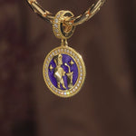 ENTP MBTI Personality Tarnish-Resistant Silver Dangle Charm With Enamel In 14K Gold Plated