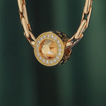 Sand Shadow Tarnish-resistant Silver Charms In 14K Gold Plated