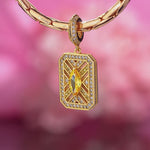 Temporal Treasures Tarnish-resistant Silver Dangle Charms In 14K Gold Plated