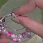 Sterling Silver Barbie Land Charms Bracelet Set With Enamel In White Gold Plated (Includes bracelet and all charms shown)