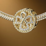 Angel Tarnish-resistant Silver Charms In 14K Gold Plated