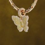 Butterfly Ballet Tarnish-resistant Silver Charms In 14K Gold Plated