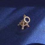 Eiffel Tower Tarnish-resistant Silver Charms In 14K Gold Plated