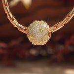 Carved Flower Shine Tarnish-resistant Silver Charms In 14K Gold Plated