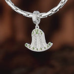 Ancient Crests Tarnish-resistant Silver Dangle Charms In White Gold Plated