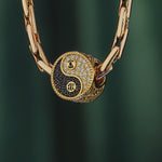 Cosmic Harmony Tarnish-resistant Silver Charms In 14K Gold Plated