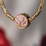Dreamy Swan Enamel Tarnish-resistant Silver Charms In 14K Gold Plated