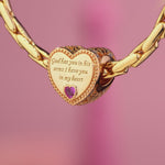 I Have You In My Heart Tarnish-resistant Silver Charms In 14K Gold Plated