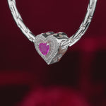 Love Commitment Tarnish-resistant Silver Charms In White Gold Plated