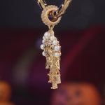 Limited Edition Flash Sale: Pearl Opera Ghost Tarnish-resistant Silver Dangle Charms In 14K Gold Plated