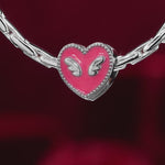 Angelic Love Tarnish-resistant Silver Charms In White Gold Plated