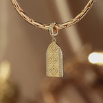 Parisian Gleam Tarnish-resistant Silver Dangle Charms In 14K Gold Plated