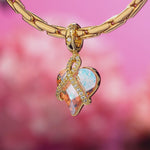 Love's Tale Tarnish-resistant Silver Dangle Charms In 14K Gold Plated