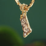 Charming Yorkie Tarnish-resistant Silver Dangle Charms with Crystal from Swarovski In 14K Gold Plated