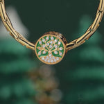 Tree of Life Tarnish-resistant Silver Charms With Enamel In 14K Gold Plated