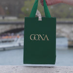 Sterling Silver Cherry Blossom Jewel Charm Necklace and Earrings Set In 14K Gold Plated - Created With SWAROVSKI® Crystals