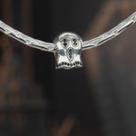 Sterling Silver The Screaming Ghost Charms With Enamel In Blackened 925 Sterling Silver