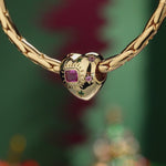 Holiday Glow Tarnish-resistant Silver Charms In 14K Gold Plated