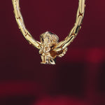 The Petite Cherub Tarnish-resistant Silver Charms In 14K Gold Plated