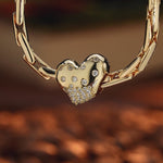 Parisian Heartbeat Tarnish-resistant Silver Charms In 14K Gold Plated