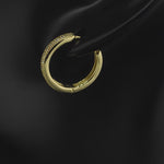 Sterling Silver Serene Serenade Charms Earrings Set In 14K Gold Plated