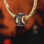 XL Size Tarnish-resistant Silver Charms With Enamel In 14K Gold Plated For Men