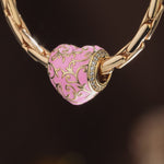 Romantic Filigree Heart Tarnish-resistant Silver Charms In 14K Gold Plated