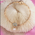 Shells and Corals Tarnish-resistant Silver Dangle Charms With Enamel In 14K Gold Plated
