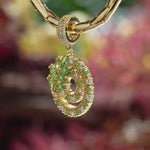 Floral Harmony Tarnish-resistant Silver Dangle Charms In 14K Gold Plated