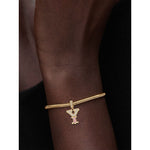 Letter Y Tarnish-resistant Silver Dangle Charms In 14K Gold Plated