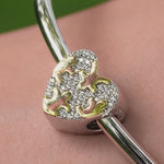 Soulmates Tarnish-resistant Silver Charms In 14K Gold Plated